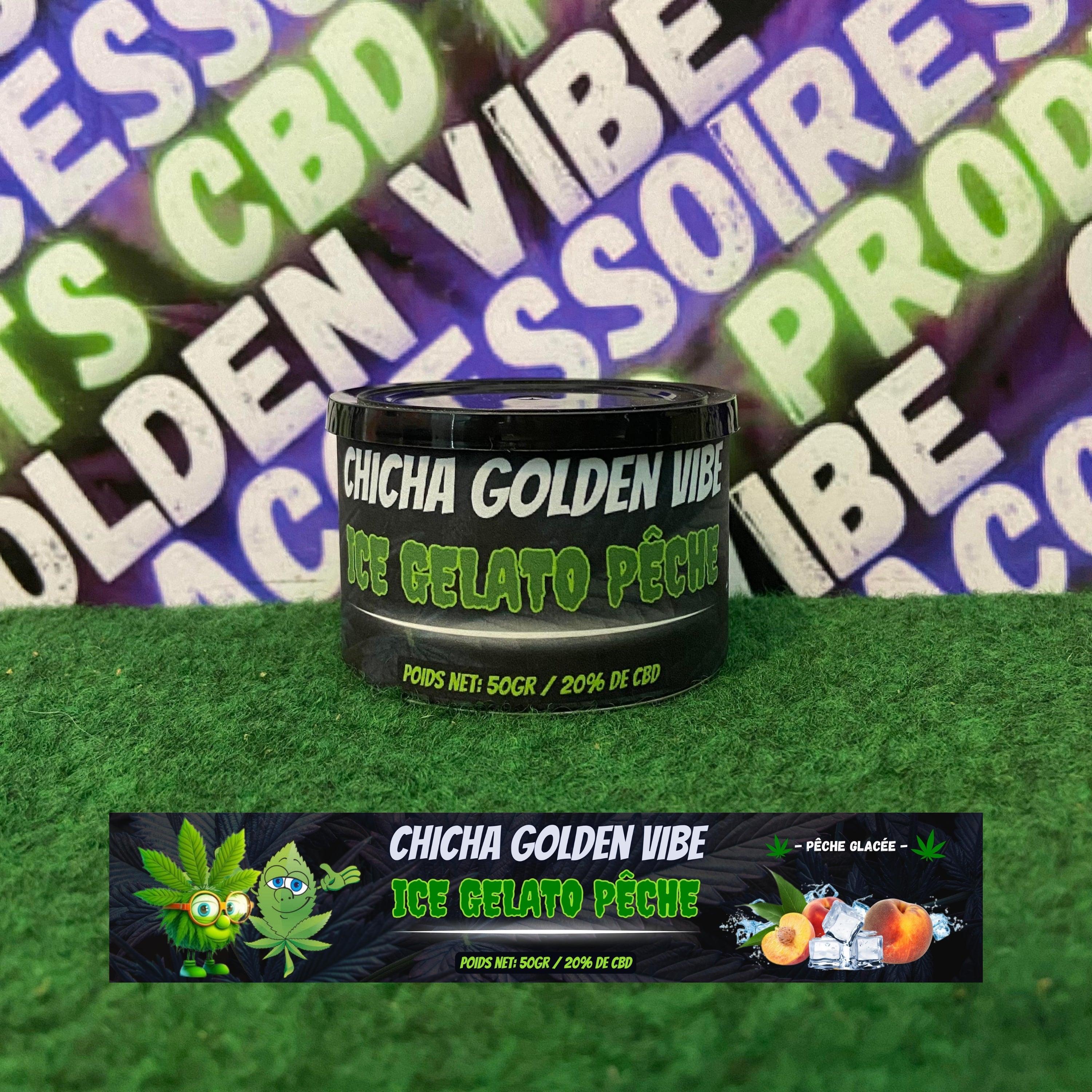 CHICHA ICE GELATO PÊCHE (CBD)