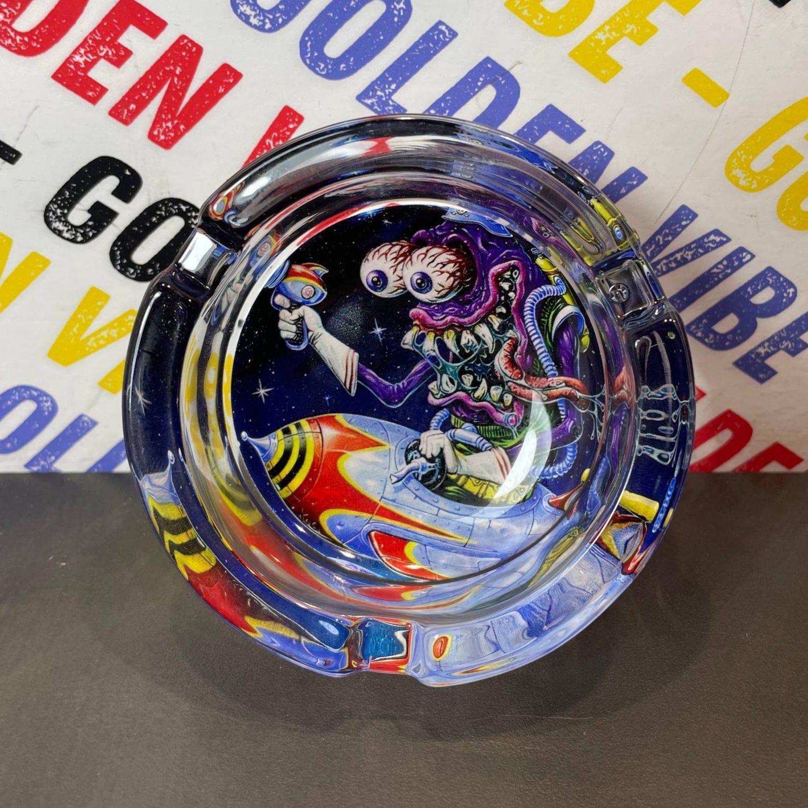 CENDRIER EN VERRE CRAZY BULB