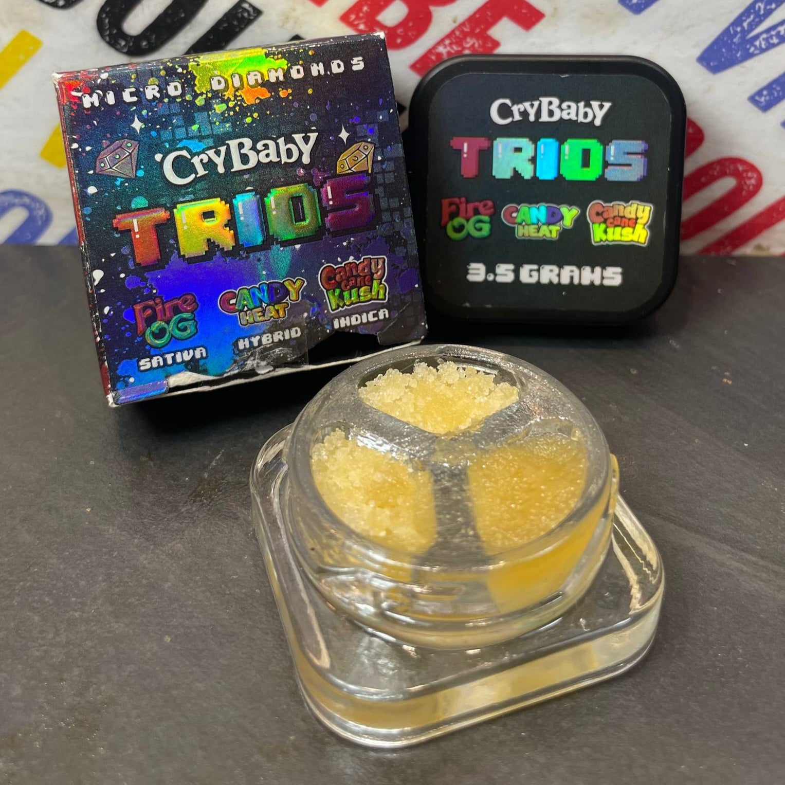 3.5G MICRO DIAMONDS - CRYBABY TRIO - ÉDITION SPÉCIALE (Δ-9 THC)