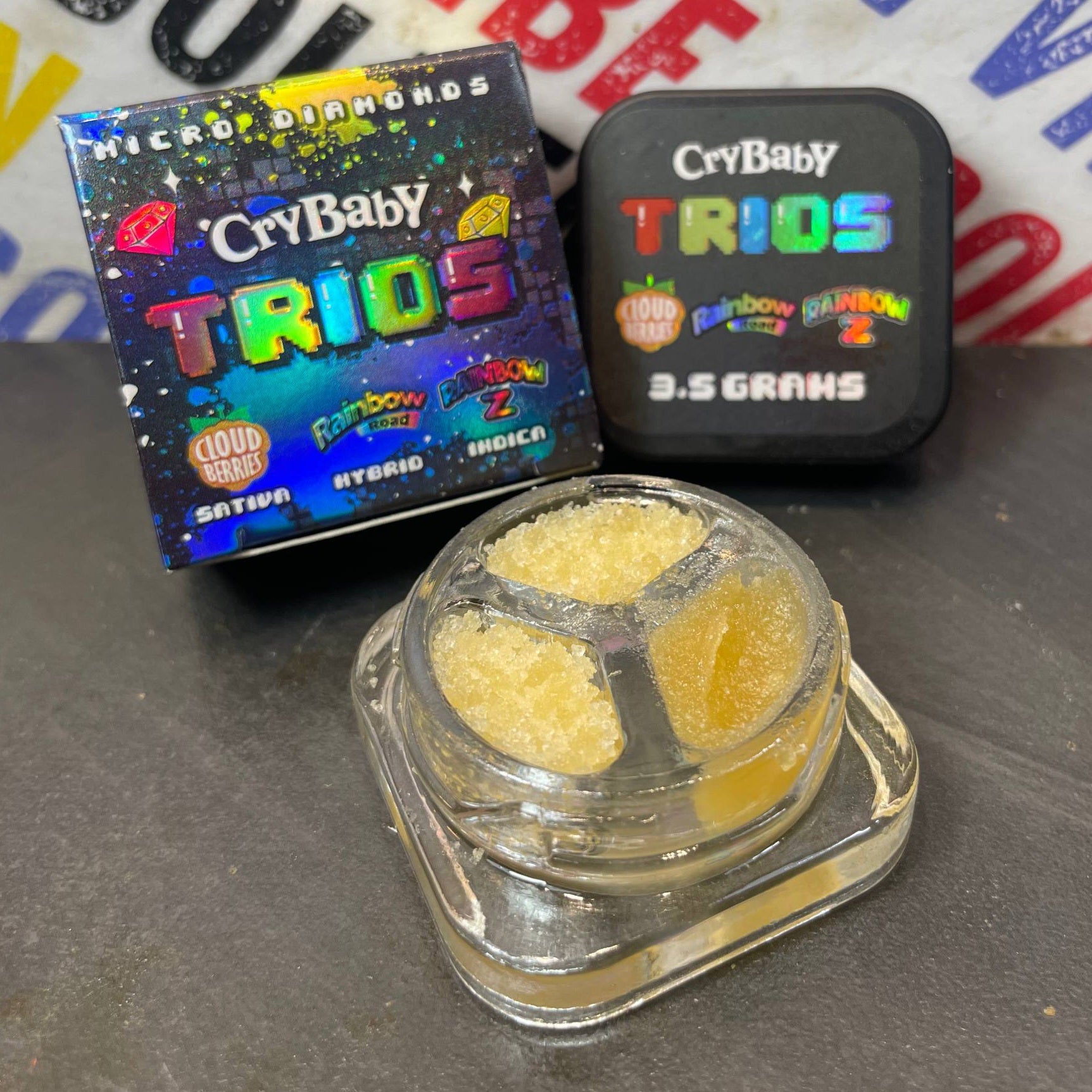 3.5G MICRO DIAMONDS - CRYBABY TRIO - ÉDITION SPÉCIALE (Δ-9 THC)
