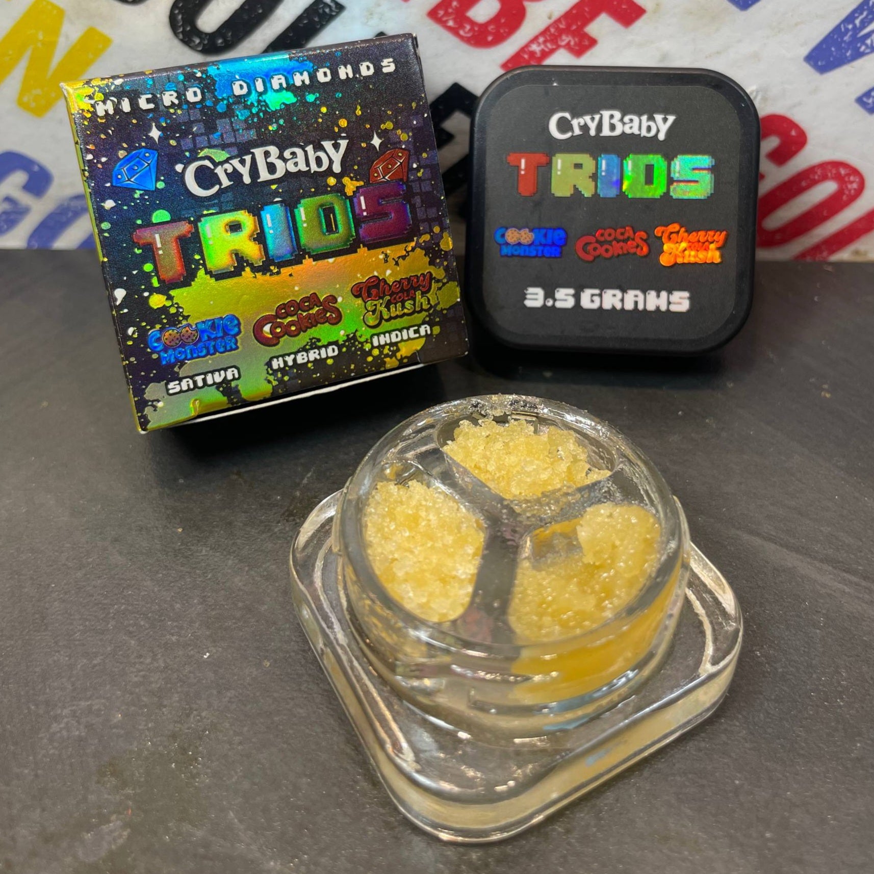 3.5G MICRO DIAMONDS - CRYBABY TRIO - ÉDITION SPÉCIALE (Δ-9 THC)