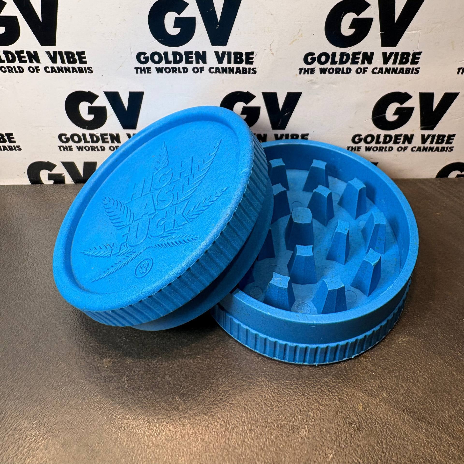 Image of GRINDER FIRE-FLOW HEMP 420 HIGH AS FUCK 55MM