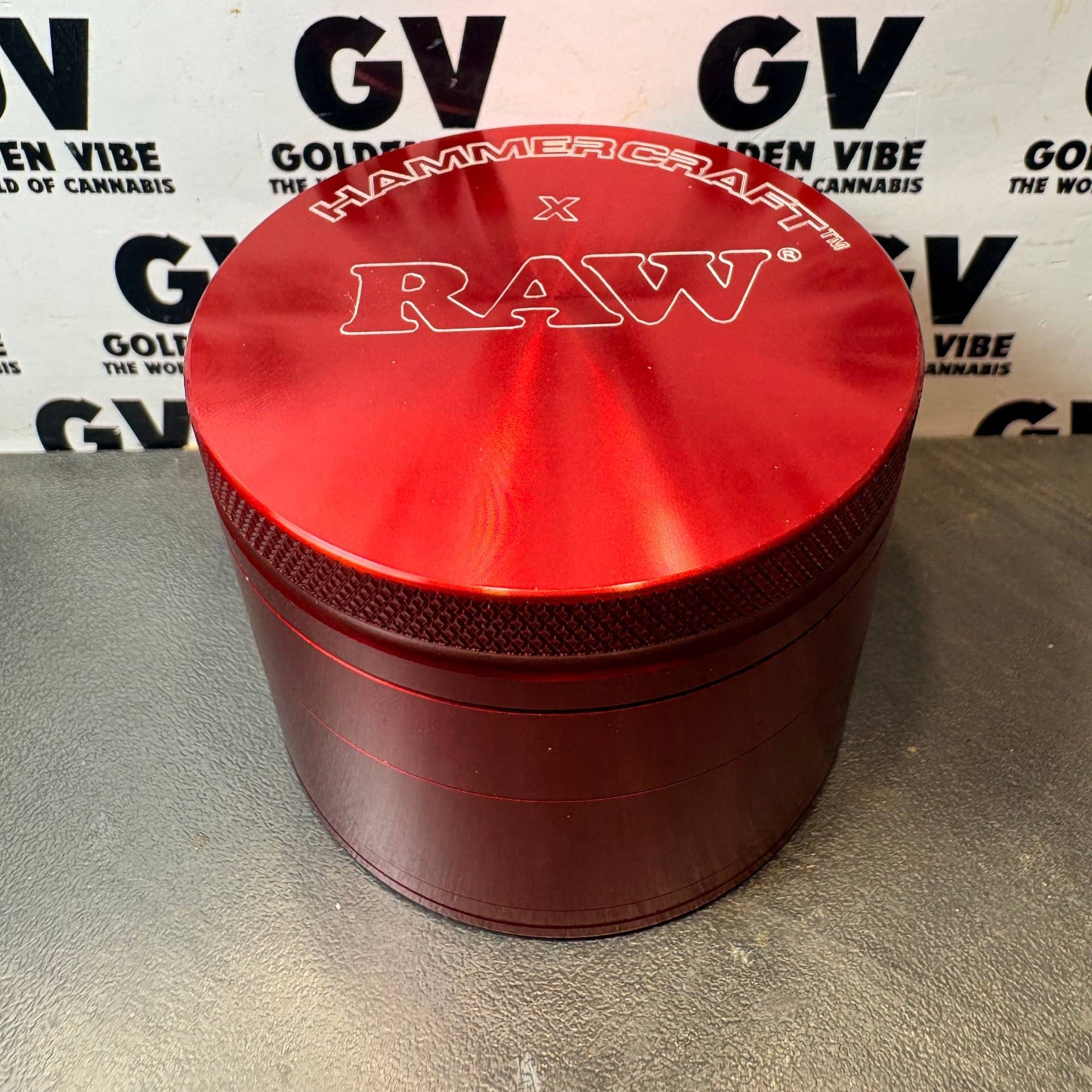 Image of GRINDER RAW X HAMMERCRAFT 4 PARTIES 61MM ROUGE