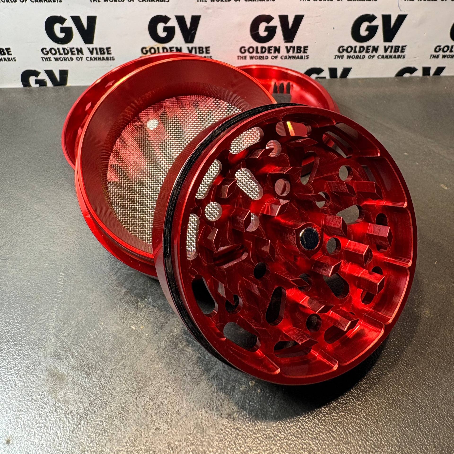 Image of GRINDER RAW X HAMMERCRAFT 4 PARTIES 61MM ROUGE