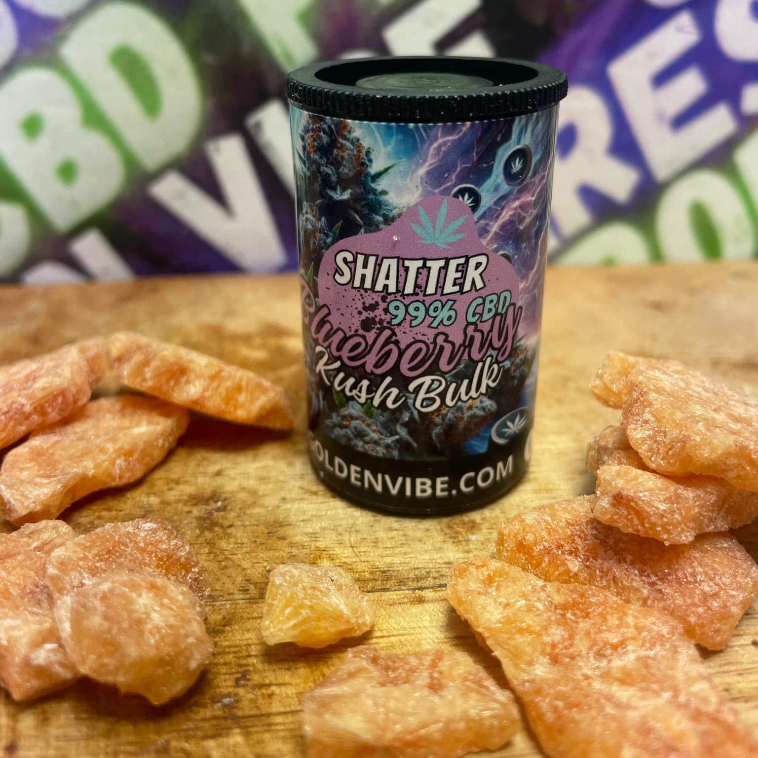 SHATTER 99% BLUEBERRY KUSH USA (CBD)