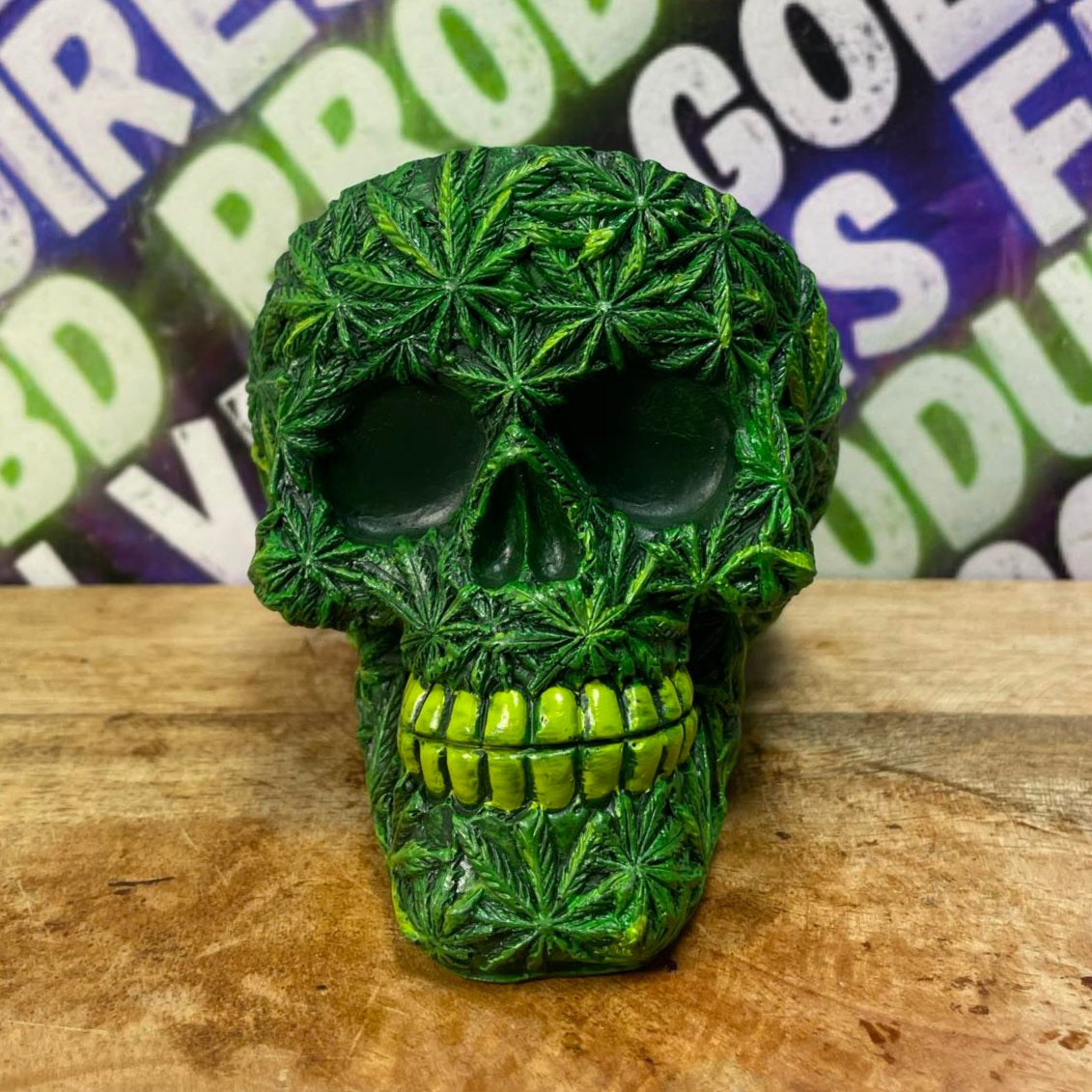 Image of CENDRIER SKULL LEAF