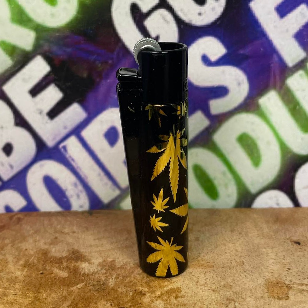 Image of CLIPPER METAL NOIR ET OR LEAF