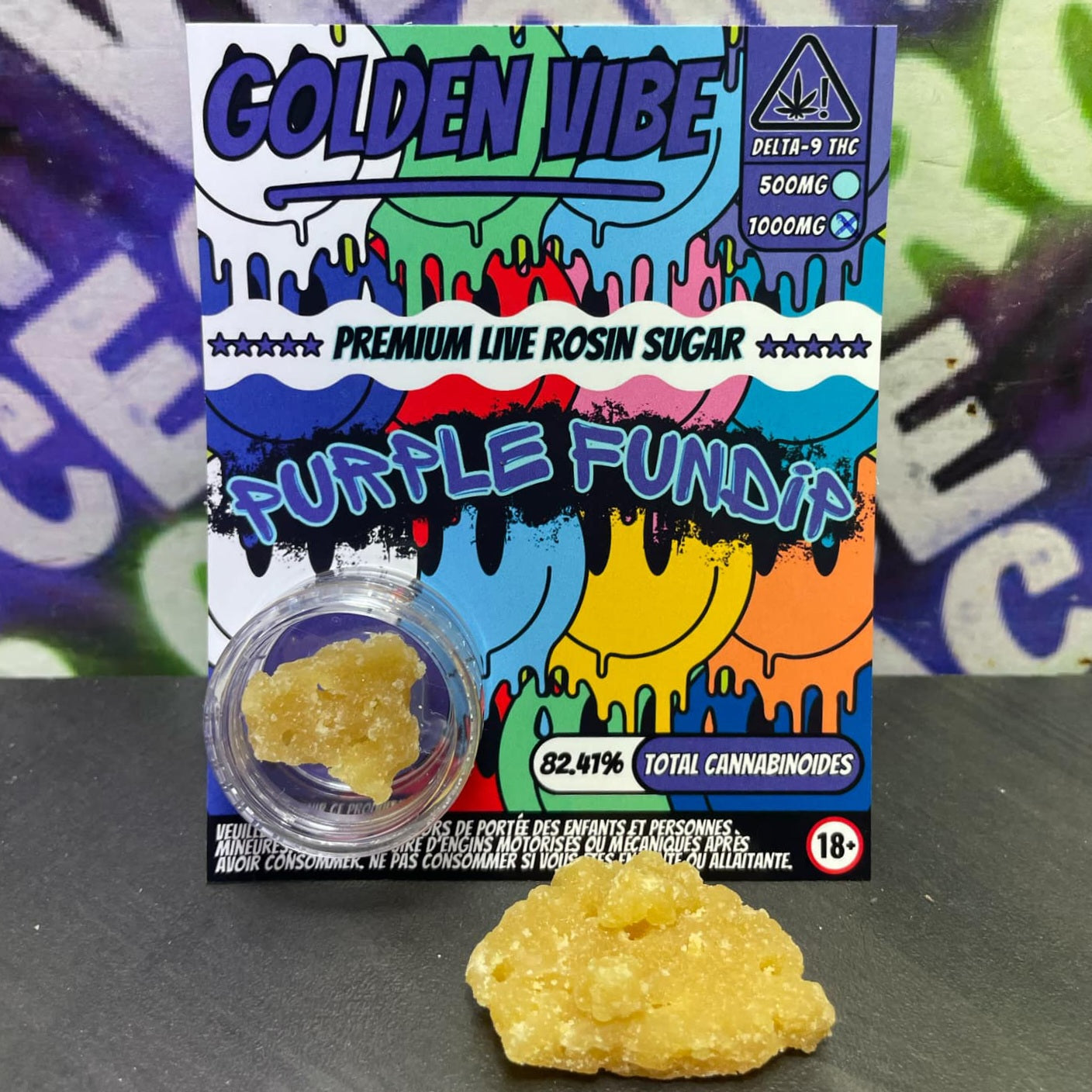 PURPLE FUNDIP LIVE ROSIN SUGAR (Δ-9 THC)