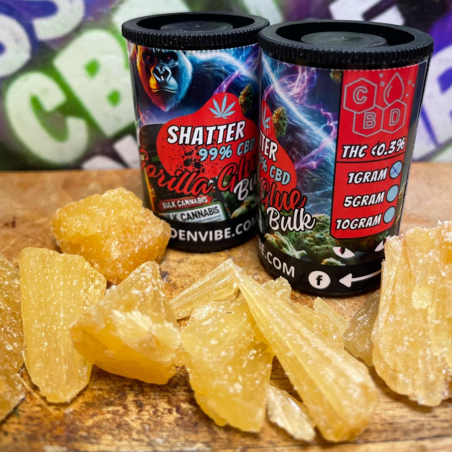 SHATTER 99% GORILLA GLUE USA (CBD)