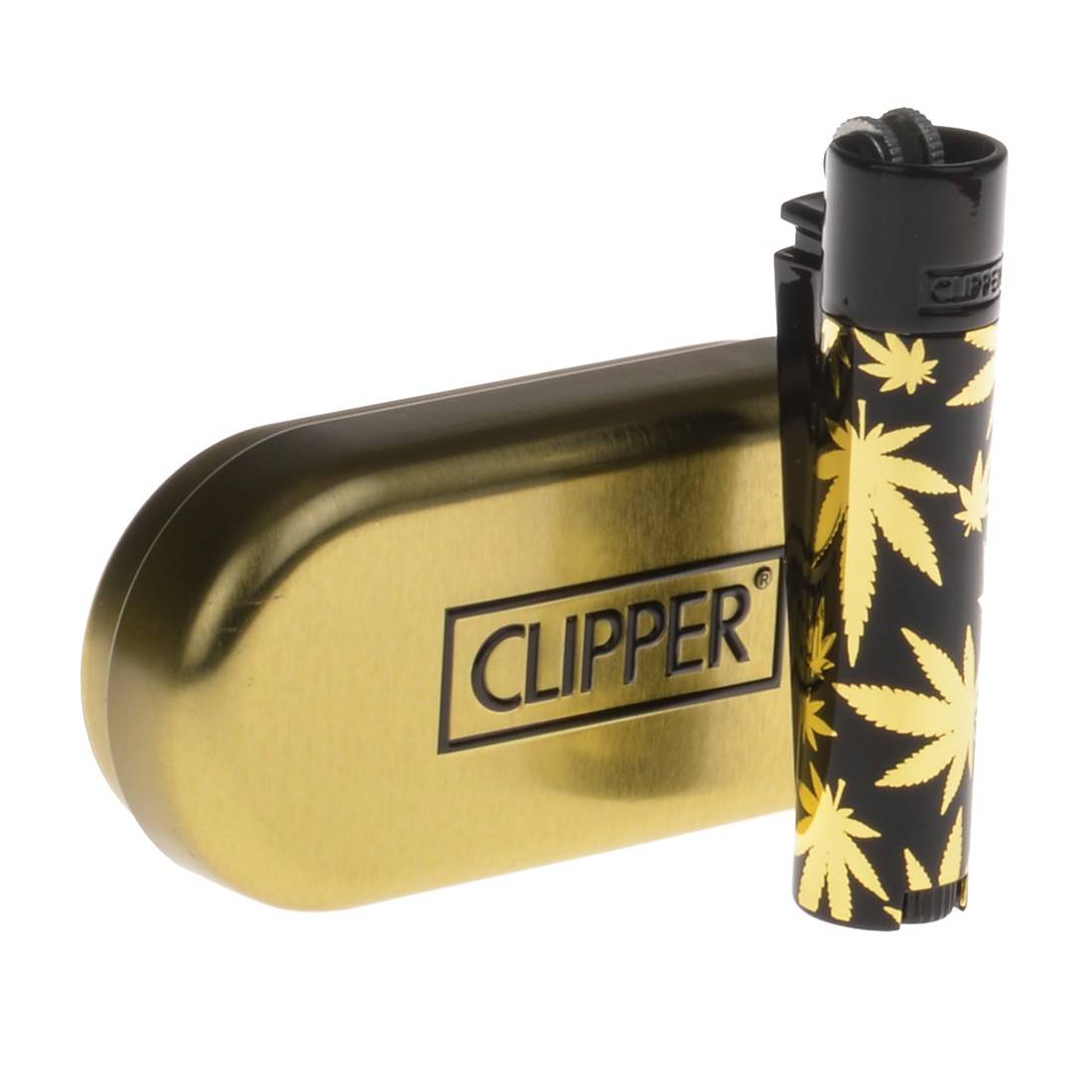 Image of CLIPPER METAL NOIR ET OR LEAF