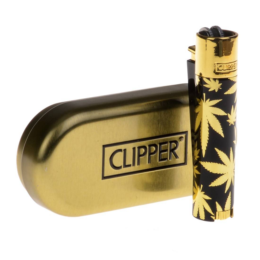 Image of CLIPPER METAL NOIR ET OR LEAF