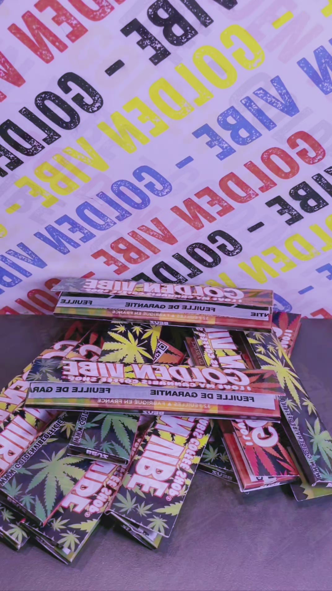 FEUILLES A ROULER GOLDEN VIBE SLIM BROWN