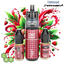 PUFF TORNADO X WHITE RABBIT STRAWBERRY KUSH 15000 PUFFS 1000MG (CBD)