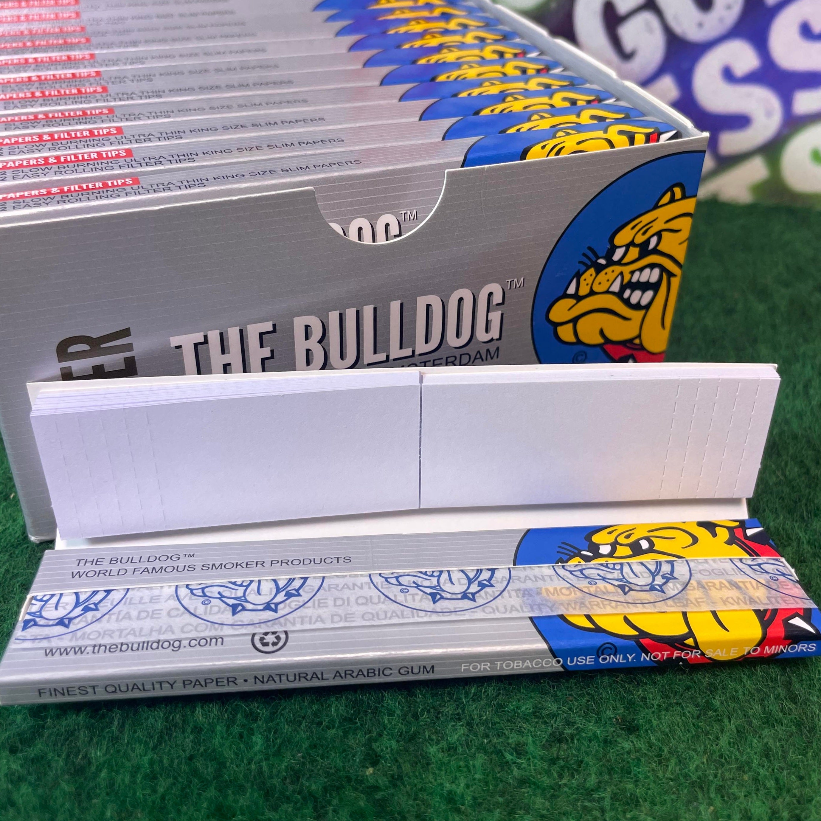 Image of PAPELES DE LIAR THE BULLDOG SILVER SLIM + FILTROS